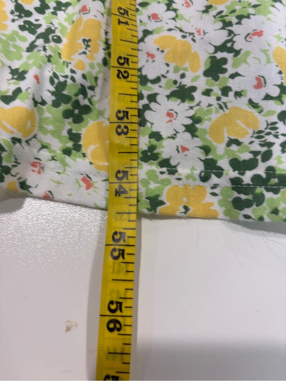 Chaps Floral Yellow & Green Maxi Dress with Tie Sleeves - Picture 8 of 10